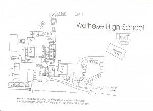 Waiheke High School Map